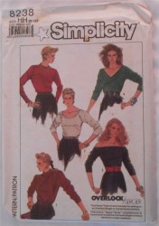 8238 JERSEY GIRL LS TOPS OFF SHLDR OR NOT PATTERN 8-14